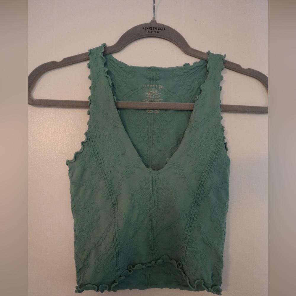 Teal Free people seamless top